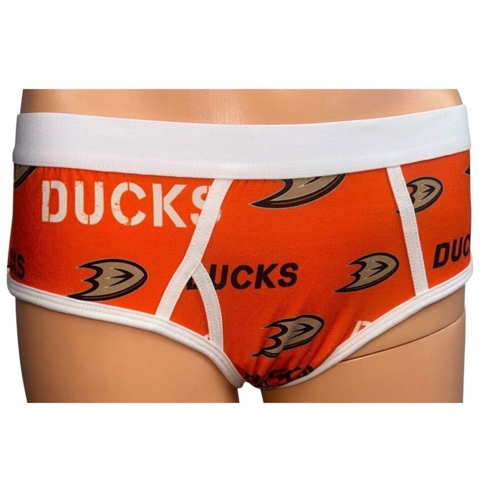 Anaheim Ducks Womens Large Underwear Booty Short Cheeky Brief Sleepwear NHL New